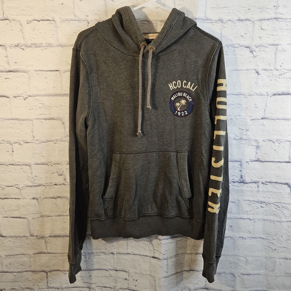 Hollister Hoodie L Large - Vintage Dark Green/Gray